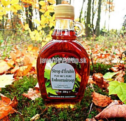 Javorový sirup Grade A Medium (po novom Amber) 250 ml sklo